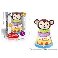 Пірамідка 678-12 "Мавпочка", м'яка, текстильна, в коробці