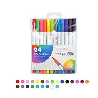 Маркер-ручка двостороння "Rainbow" 24кол Stenson WW01703ST