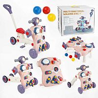 Каталка-ходунки МТ-8 2 види, 7в1, велобіг, велосипед, батьківська ручка, столик, звук, пальчикові ігри, в коробці, ВИДАЄТЬСЯ МІКС