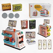 Супермаркет 668-138 46 елементів, звук, підсвічування, сканер, продукти, купюри, монети, на батарейках, в коробці