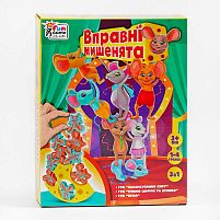 Настільна гра "Вправні мишенята" 87231 "4FUN Game Club", балансир, вивчення цифр, в коробці