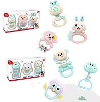 Набір брязкалець 668-153 3 штуки, прорізувач, можна стерилізувати, в коробці