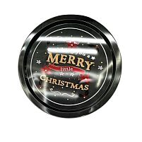 Піднос новорічний "Merry Christmas" d32.5см Stenson R43358