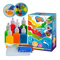Набір для творчості "Magic water. Creative gel" MV6031-03 "Ludum", аквагель, форми, глітер, в коробці