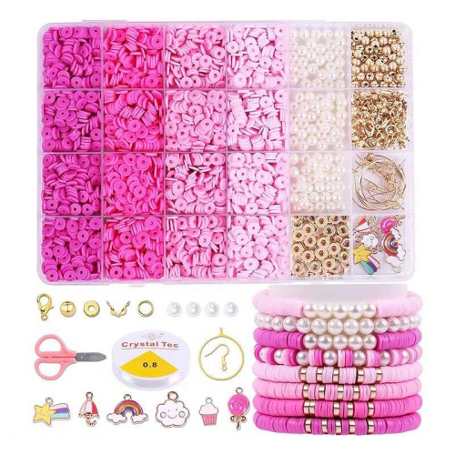 Набір намистин 1199-140 фурнітура, ліска, ножиці, в боксі