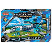 Конструктор “Військова техніка” 96094 "Teko", 2259 деталей, винищувач СУ-27, в коробці