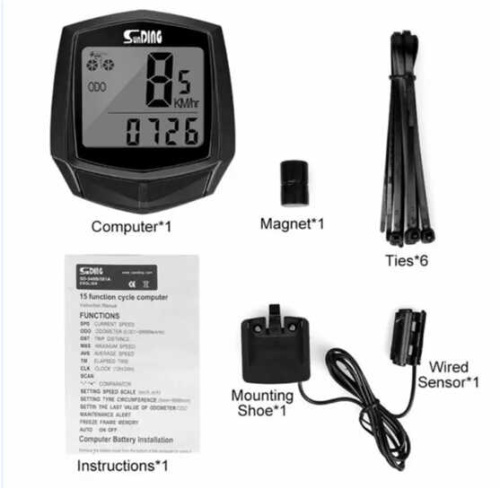 Велокомп`ютер C 64397 спідометр, одометр, у слюді