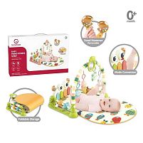 Розвивальний килимок YL 603 A "Краб", піаніно, підсвічування, звуки, мелодіїї, з'ємні клешні-брязкальця, захисні бортики, в коробці