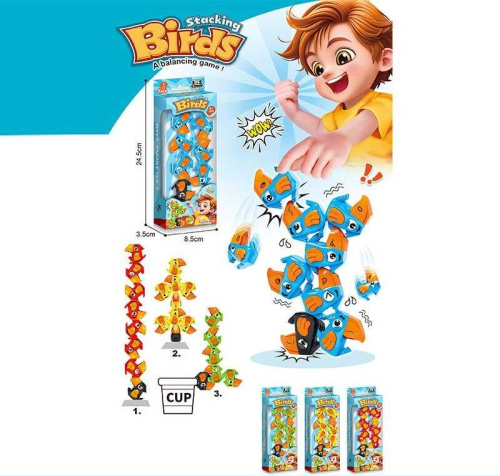 Балансир 555-40 "Пташки", 7 елементів, в коробці