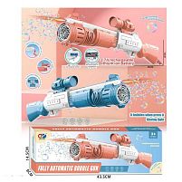 Автомат з мильними бульбашками 456-5 A 2 кольори, акумулятор 3.7 V, USB кабель, автоматичний принцип роботи, мильний розчин, підсвітка, в коробці