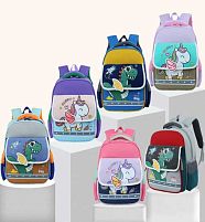 Рюкзак C 72906 розмір: 30х18х35 см, 1 відділення, 3 кишені, регульовані лямки, на блискавці, в пакеті, ВИДАЄТЬСЯ ТІЛЬКИ МІКС