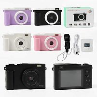 Фотоапарат C 75063 кабель type-C, роз’єм для SD карти, SD карта, WI-FI, керування з телефону, фото, відео, ігри, фронтальна камера, в коробці, ВИ