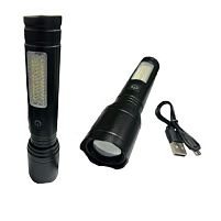 Ліхтарик акумуляторний для велосипеда USB 14*3.5*3.5см Stenson VL97750