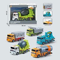 Машина музична 60198 5 видів, підсвічування, інерція, звуки, мелодії, пісні, історії, скоромовки англійською, в коробці, МІКС ВИДІВ