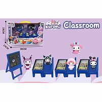 Набір героїв YQ 8112 "Школа", 5 фігурок, дошка, 3 стільчики, 3 парти, в коробці