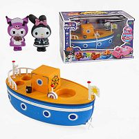 Набір героїв YQ 8109 2 гумові фігурки героїв, човен, аксесуари, в коробці