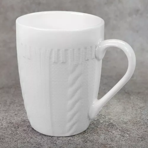 Чашка "White braid" 360мл Stenson R89036