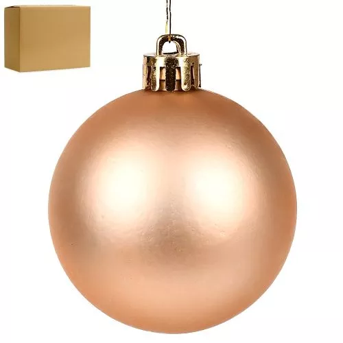 Ялинкові кульки 6см "Мат" 100шт/уп Stenson 9191CRM-6M