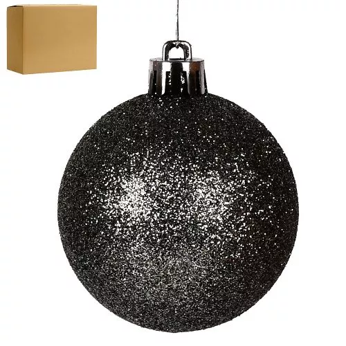 Ялинкові кульки 6см "Блискітки" 100шт/уп Stenson 9191CMT-6G