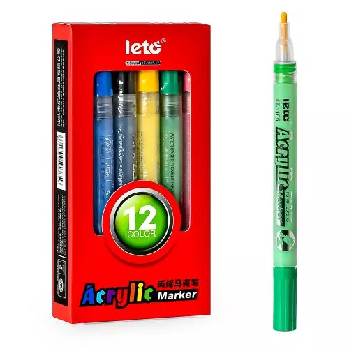 Маркери акрилові 12кол Stenson WW00866