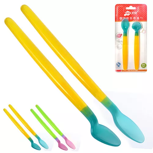 Ложки дитячі силікон Stenson R83810 (2 пр/наб)