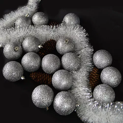 Ялинкові кульки 4см "Блискітки" 200шт/уп Stenson 9192S-4 фото 2