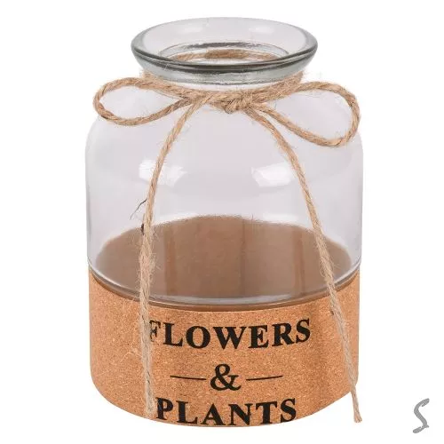 Ваза скляна "Flowers&Plants" 7*15см Stenson R35673-W