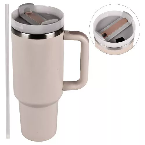 Термокухоль з трубочкою 1.2л Stenson MT-5471BG