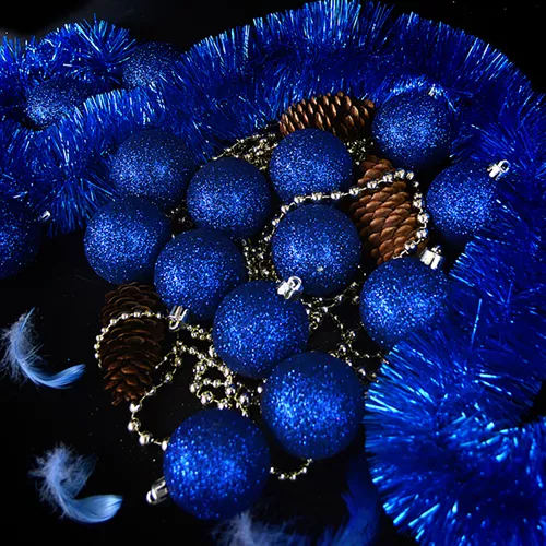 Ялинкові кульки 5см "Блискітки" 150шт/уп Stenson 9192B-5 фото 2