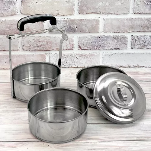 Контейнер харчовий SS 3шт/наб 700мл Stenson R93225 фото 3