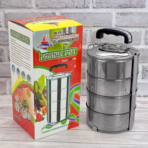 Контейнер харчовий SS 4шт/наб 700мл Stenson R29554