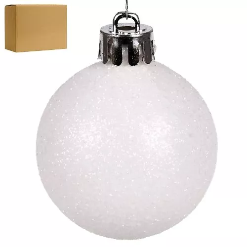 Ялинкові кульки 4см "Блискітки" 200шт/уп Stenson 9192W-4