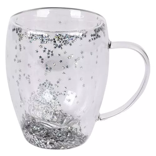 Чашка з подвійною стінкою "Glitter" 350мл Stenson R99934