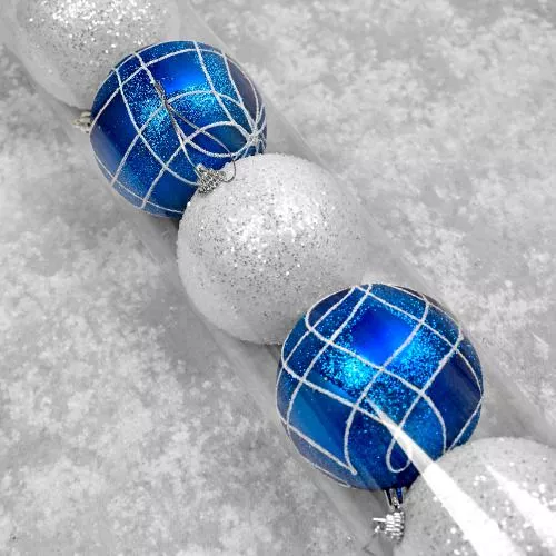 Ялинкові кульки 8см 6шт/наб Stenson M47930 фото 2