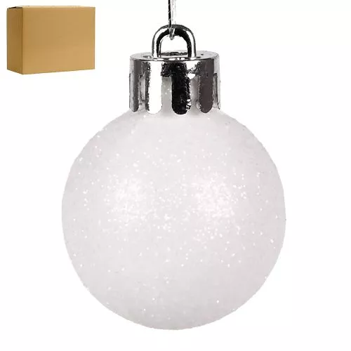 Ялинкові кульки 3см "Блискітки" 200шт/уп Stenson 9192W-3